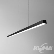 Set_Raw_mini lampa zwieszana 143cm 47,5W LED 3000K 230V czarna struktura